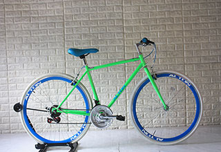 [전시상품] 알톤 스피너 21 그린블루색상 480mm 21단 하이브리드 자전거 매장진열상품 할인판매
